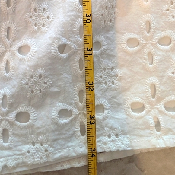 CODE X MODE-White Eyelet Babydoll Cotton Dress-Sz S - Picture 7 of 9